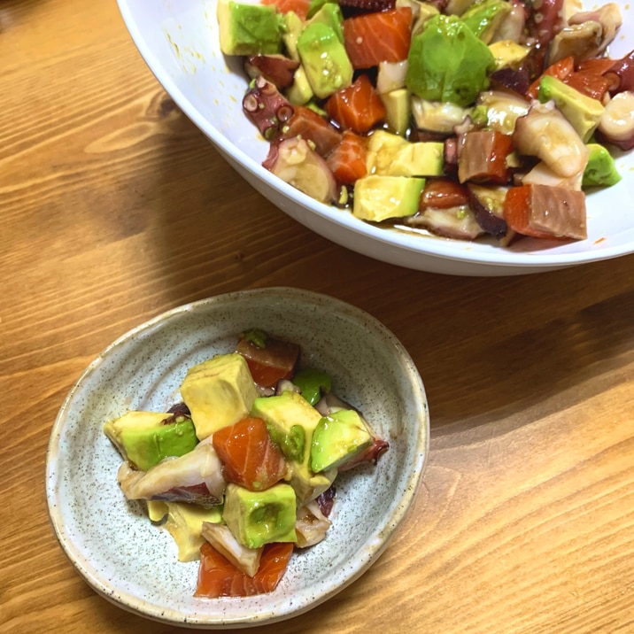 ご飯、晩酌が進む!おつまみポキ
